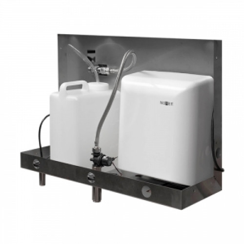 Сушилка для рук с дозатором мыла Nofer Fuga 02053.FS Сушилка для рук с дозатором мыла Nofer Fuga 02053.FS